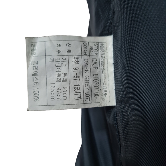 Size- L, Vintage Datum puffer jacket for women in dark grey for heavy winters. - Picture 6 of 16